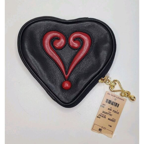 Moschino Handbags - NWT Vintage Love Moschino Black Zip Around Wallet Heart Pouch Coin Purse